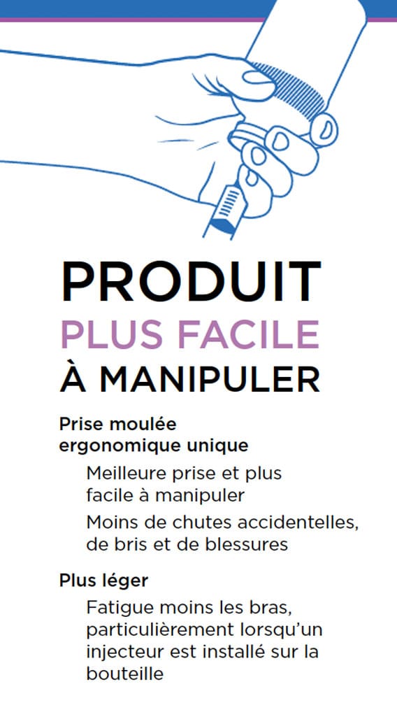 PRODUIT PLUS FACILE À MANIPULER